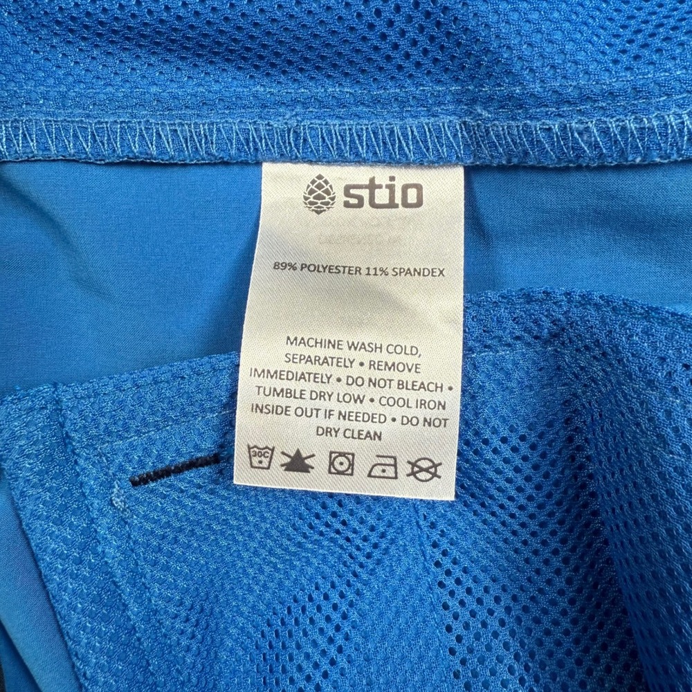 Stio CFS Board Shorts Mens 36 Blue Stretch Quick Dry Hiking Swim 2330 - Picture 6 of 7